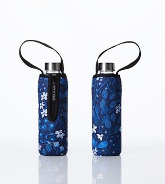 Image Title GLASS IS GREENER + CARRY COVER - 570 ML - BLOOM PRINT